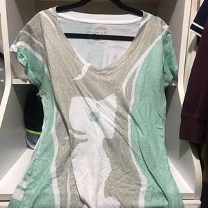 Green White Pride and Prejudice Shirt Lithograph